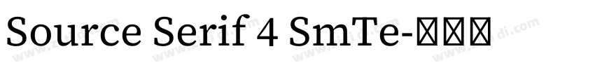 Source Serif 4 SmTe字体转换